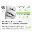 Best Breathe 30 Filtros de Recambio para Dilatador Nasal